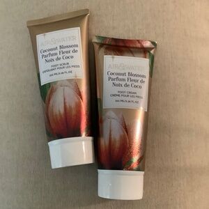 Air & Water Coconut Foot Scrub & Foot Cream 100ml each NEW